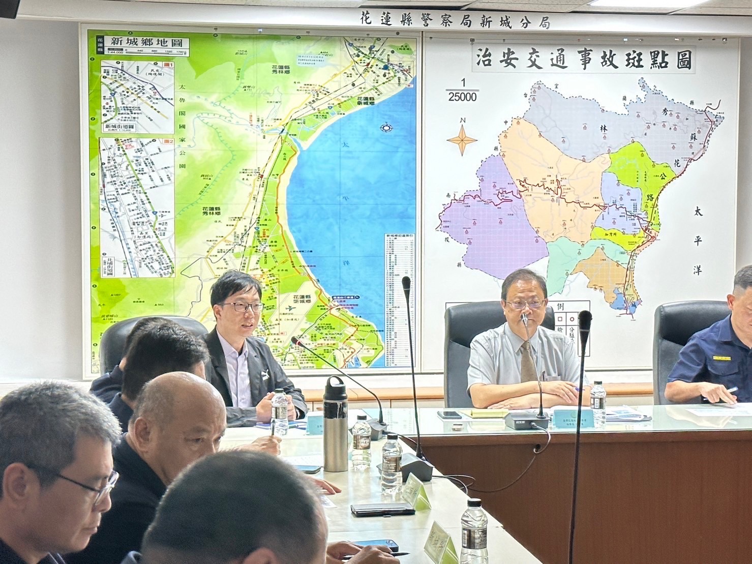 112年10月13日下午 與花蓮縣警察局新城分局進行選舉查察座談會