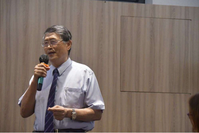 主愛之家董事長謝立德致詞照片